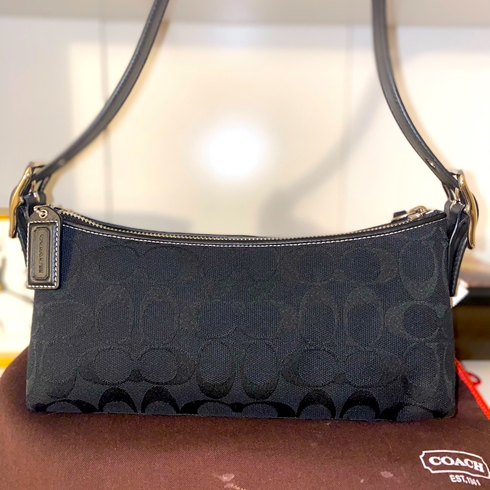 NWT Black Coach Shoulder Bag